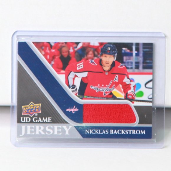 Nicklas Backstrom Upper Deck Game-Used Jersey Hockey Card Washington Capitals - Picture 1 of 2
